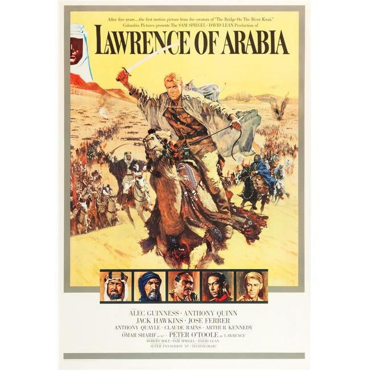Lawrence of Arabia poster print featuring Peter O'Toole, 11 x 17