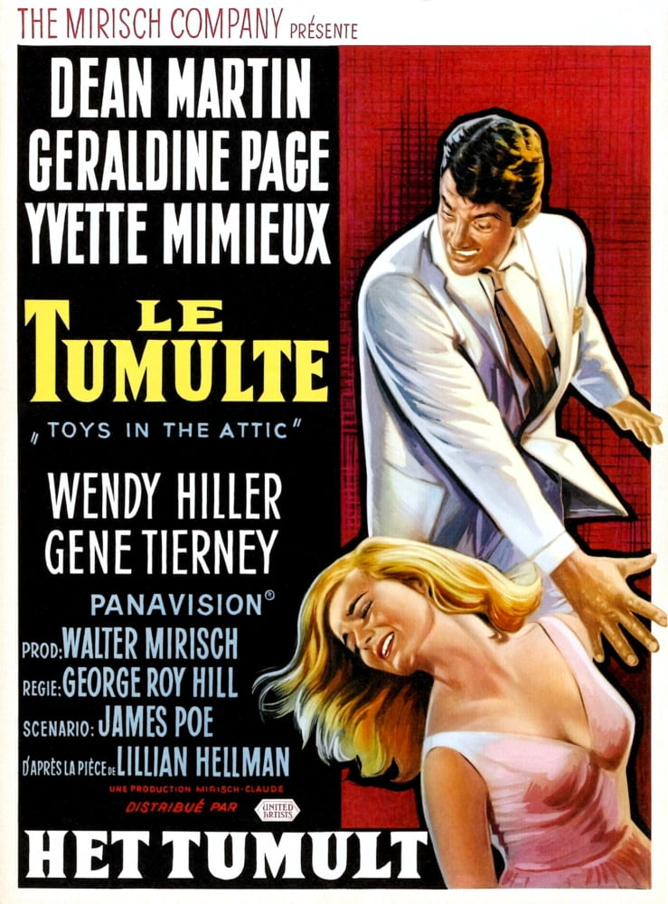 Toys In The Attic (1963) movie masterprint poster featuring Dean Martin and Yvette Mimieux