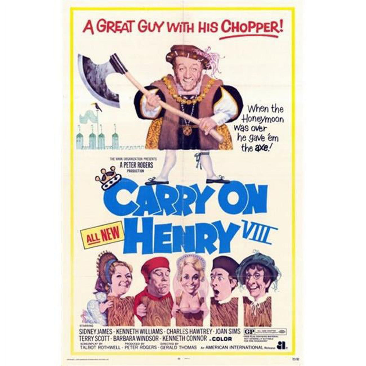 Carry On Henry VIII Movie Poster 11x17 print showcasing classic comedy.