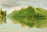 View On The Upper Mississippi Beautiful Prairie Bluffs Art Print by George Catlin