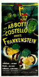 Bud Abbott and Lou Costello Meet Frankenstein movie poster 11x17