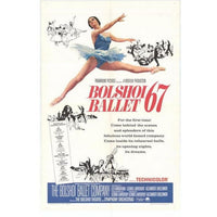 Bolshoi Ballet Movie Poster Print 27x40 featuring elegant ballet imagery.