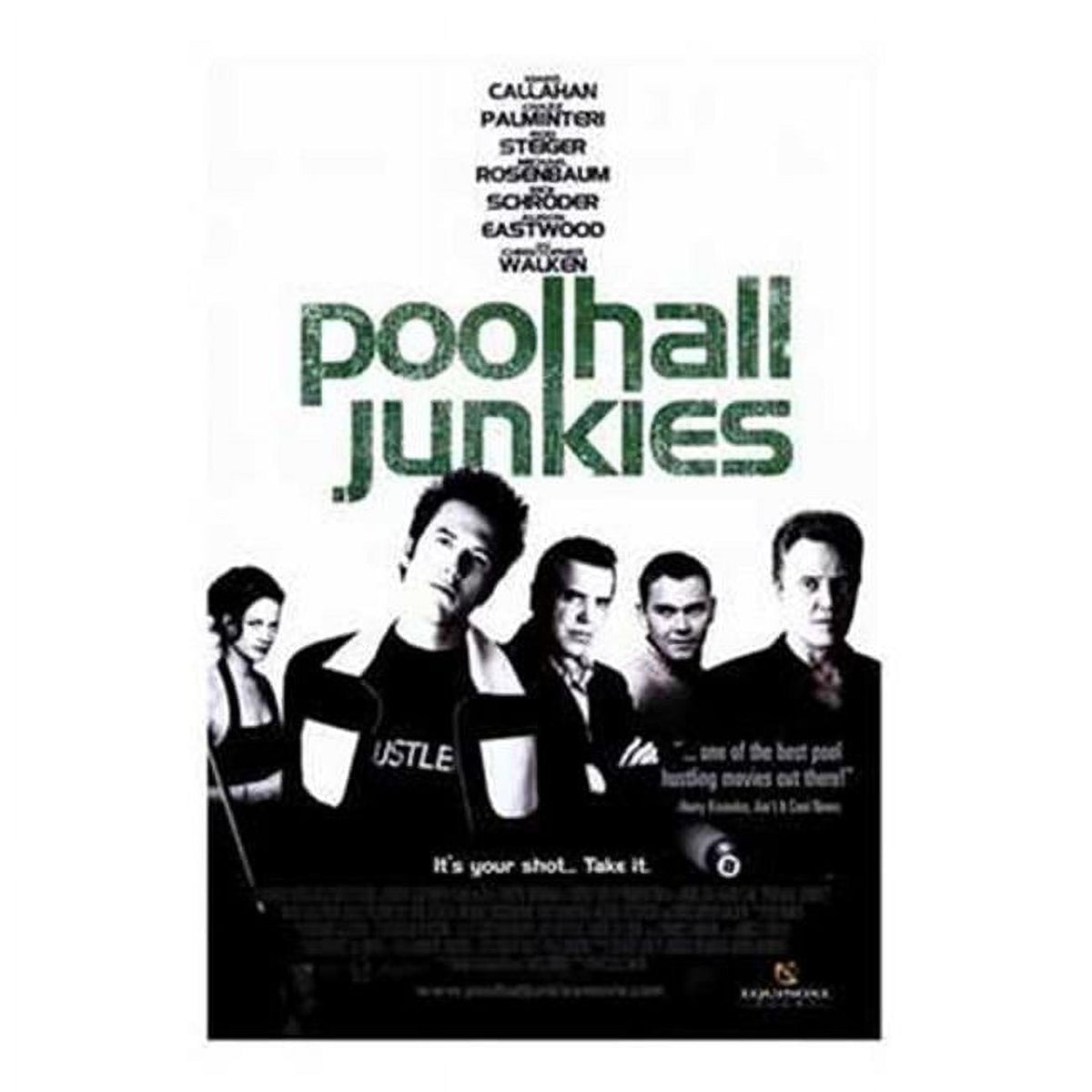 Poolhall Junkies Movie Poster - 11x17 Print featuring vibrant colors and dynamic imagery.