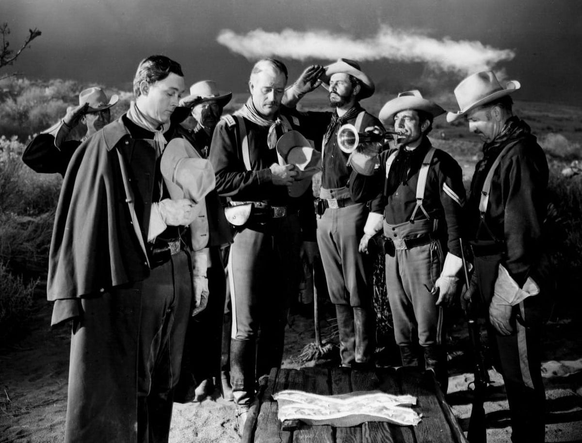 She Wore A Yellow Ribbon movie photo print featuring John Wayne.