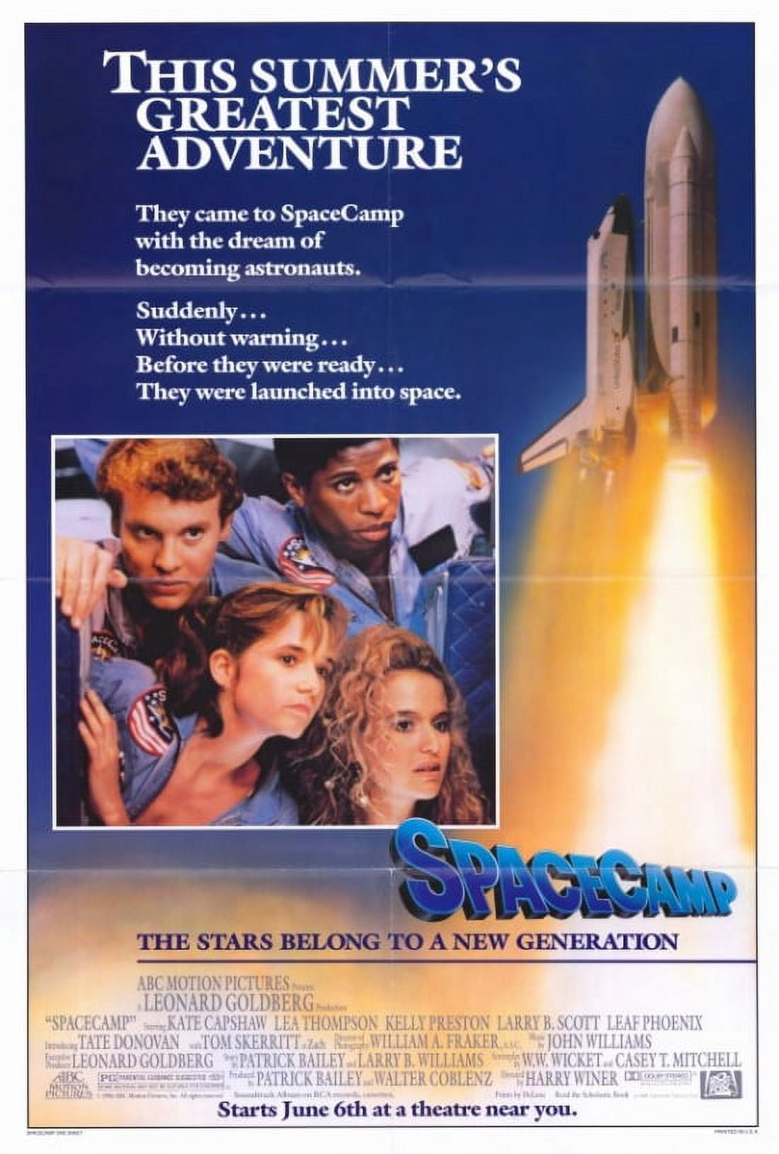 SpaceCamp Movie Poster Print - 27x40 inches featuring a nostalgic design.