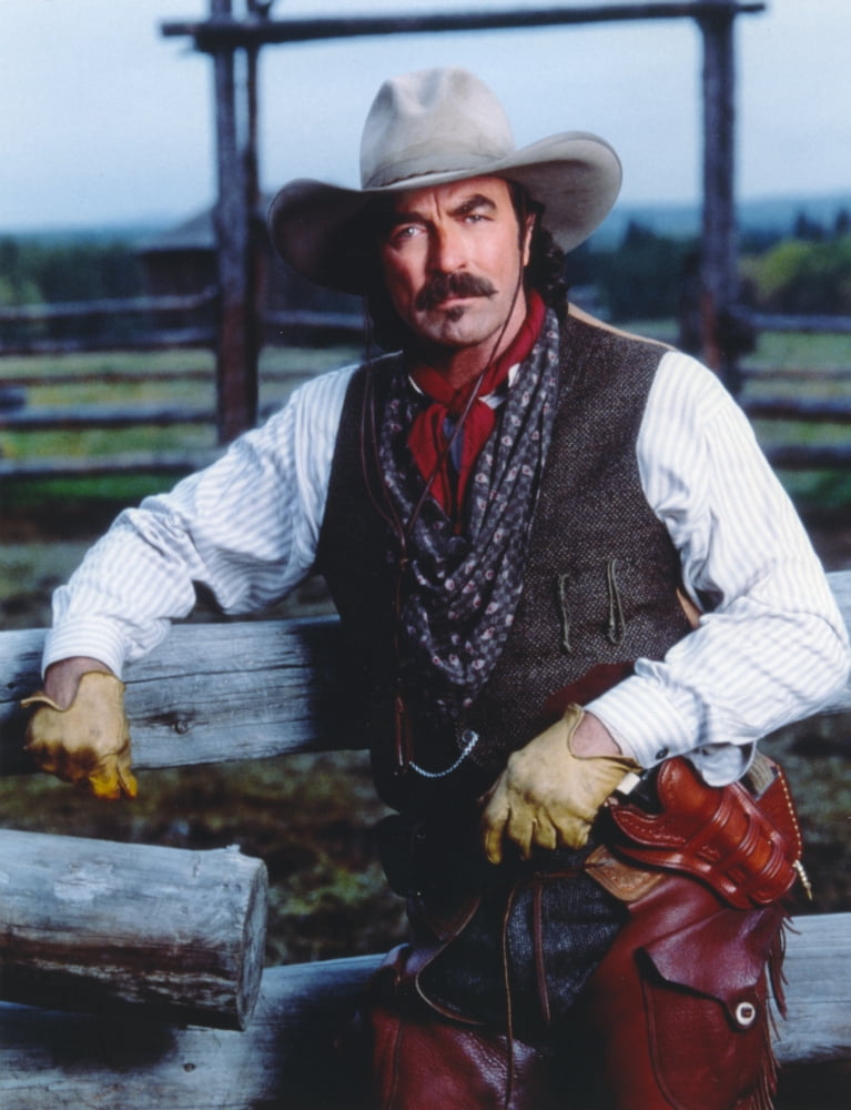Tom Selleck cowboy portrait photo print in 8x10 and 16x20 sizes.