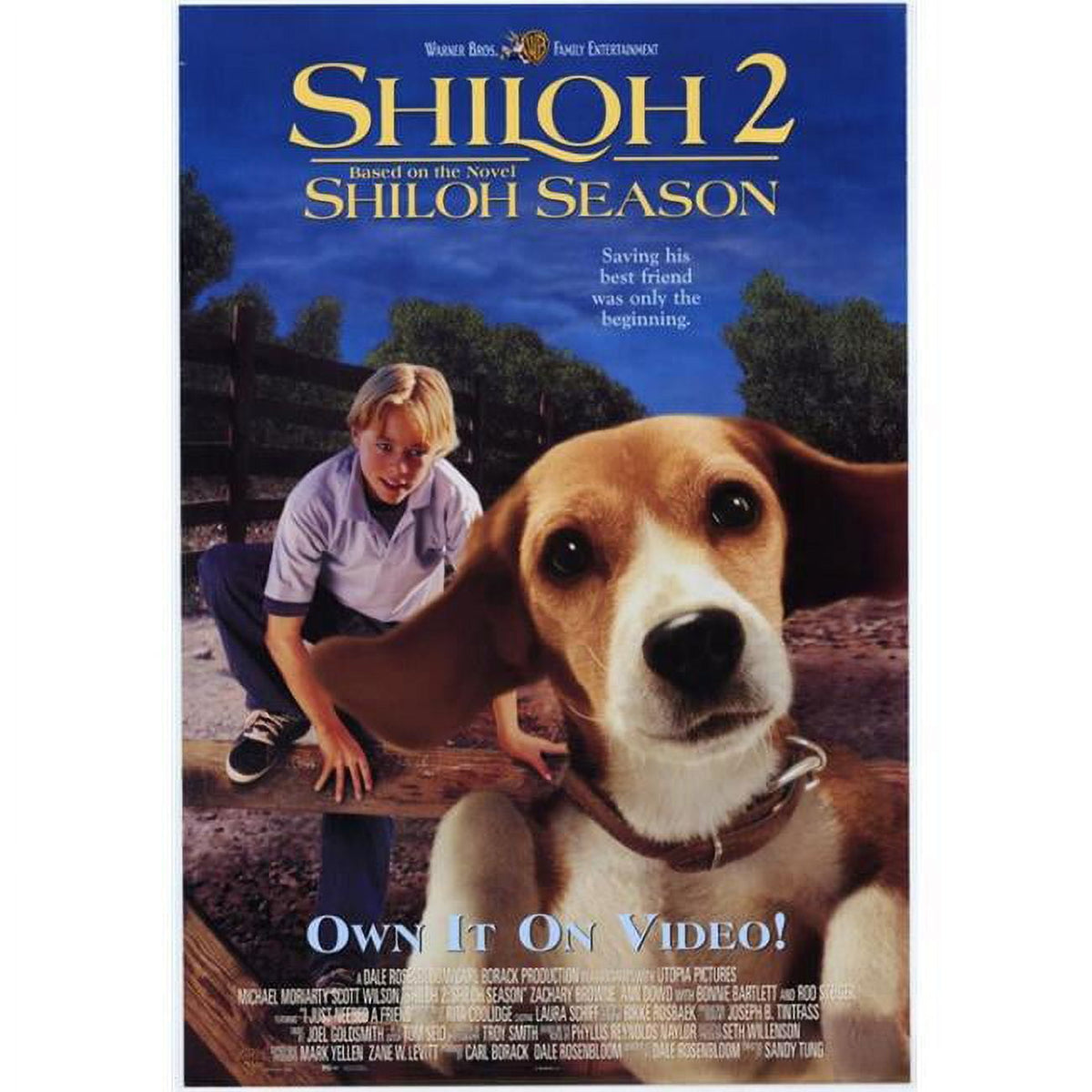 Shiloh Season Movie Poster Print 27x40, family-friendly film decor
