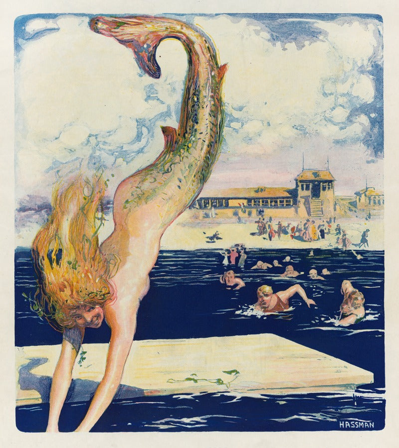 'The Pursuit' (1910) Poster Print by Carl Hassmann - Art Print