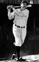 Babe Ruth playing baseball action photo print