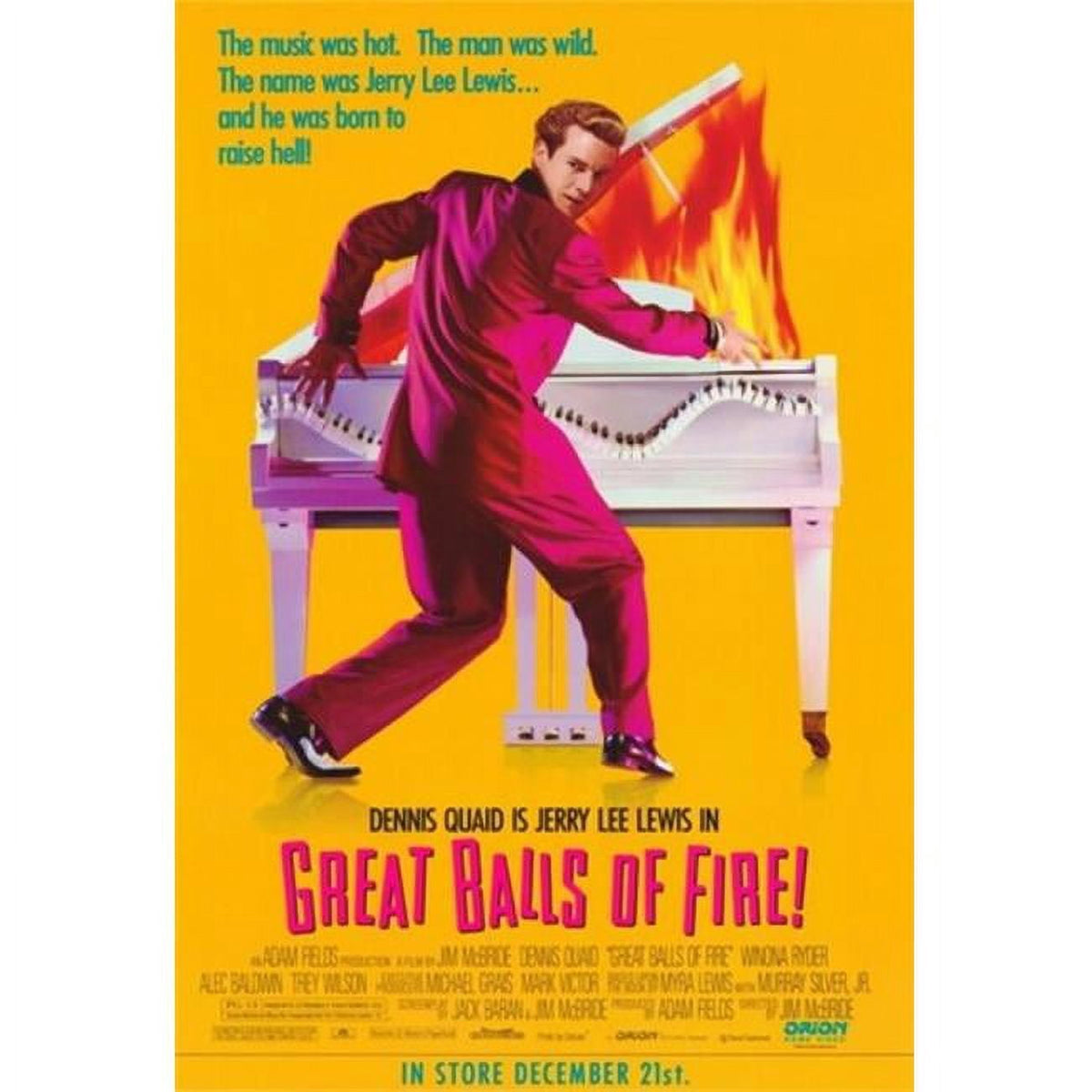 Great Balls of Fire Movie Poster 11x17 print