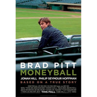 Moneyball Movie Poster 11x17 print showcasing baseball analytics theme.
