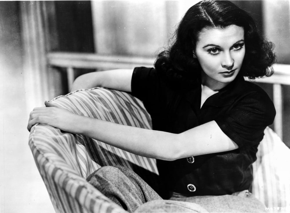 Vivien Leigh classic photo print, elegant and timeless.