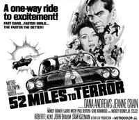 Hot Rods to Hell 1967 Movie Masterprint Poster featuring Jeanne Crain and Dana Andrews.