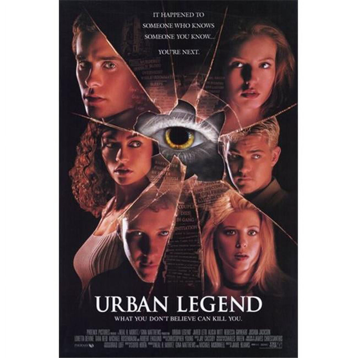Urban Legend Movie Poster 11x17 print featuring horror theme.