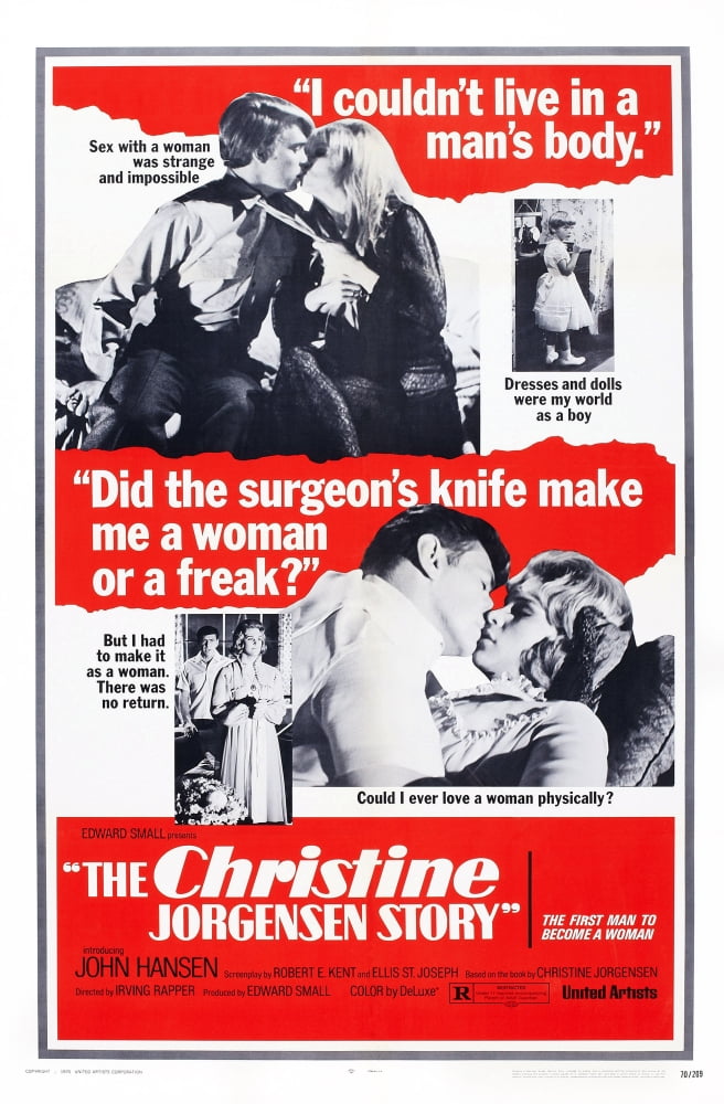 The Christine Jorgensen Story 1970 movie poster masterprint