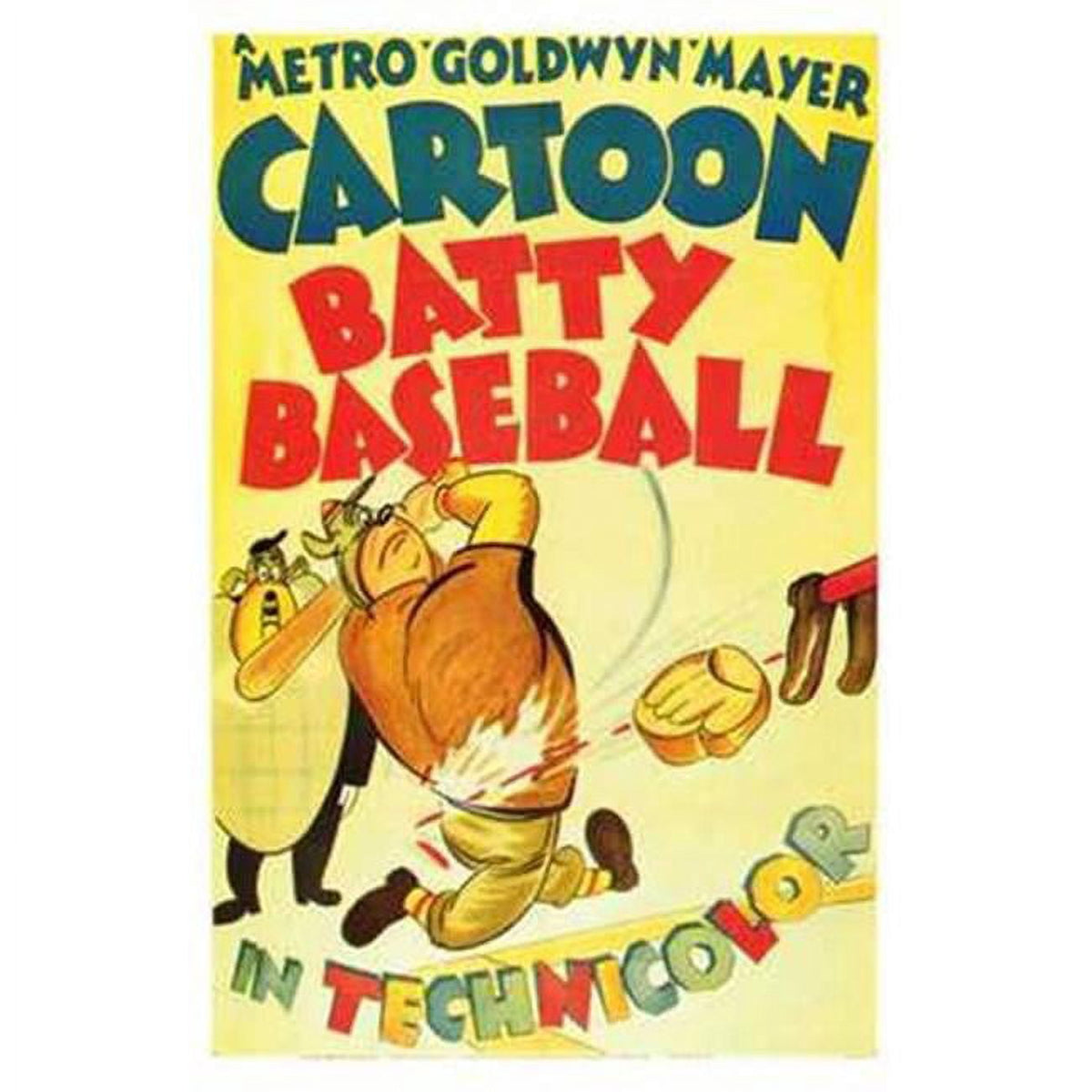 Batty Baseball Movie Poster 11x17 vibrant print