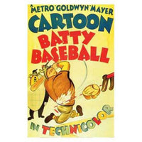 Batty Baseball Movie Poster 11x17 vibrant print