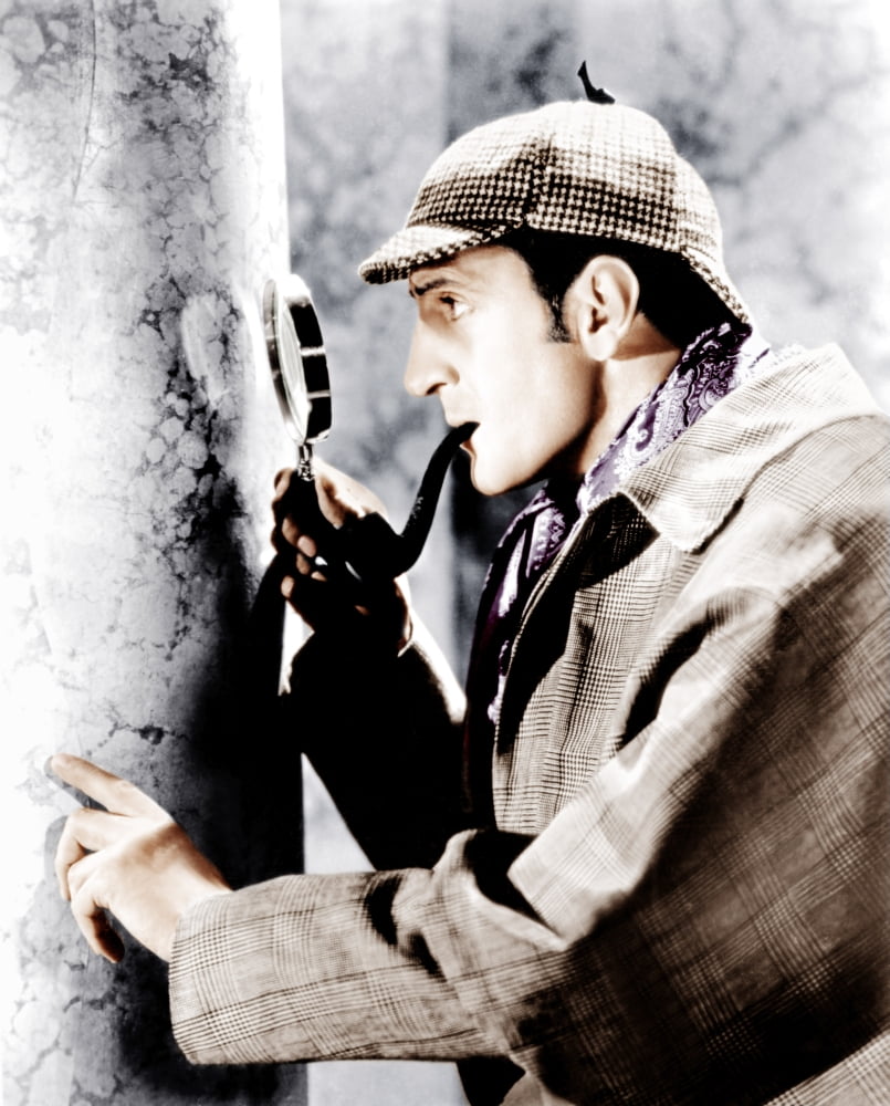 Basil Rathbone in The Adventures of Sherlock Holmes photo print