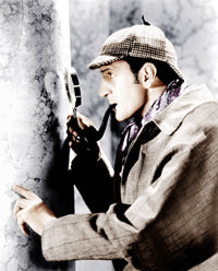 Basil Rathbone in The Adventures of Sherlock Holmes photo print