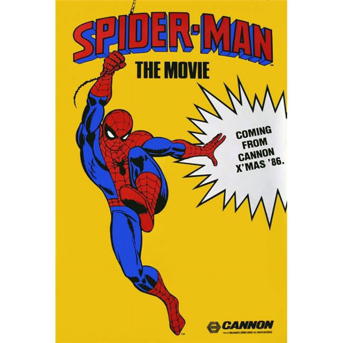Spider-Man Movie Poster Print in vibrant colors, 27x40 size.