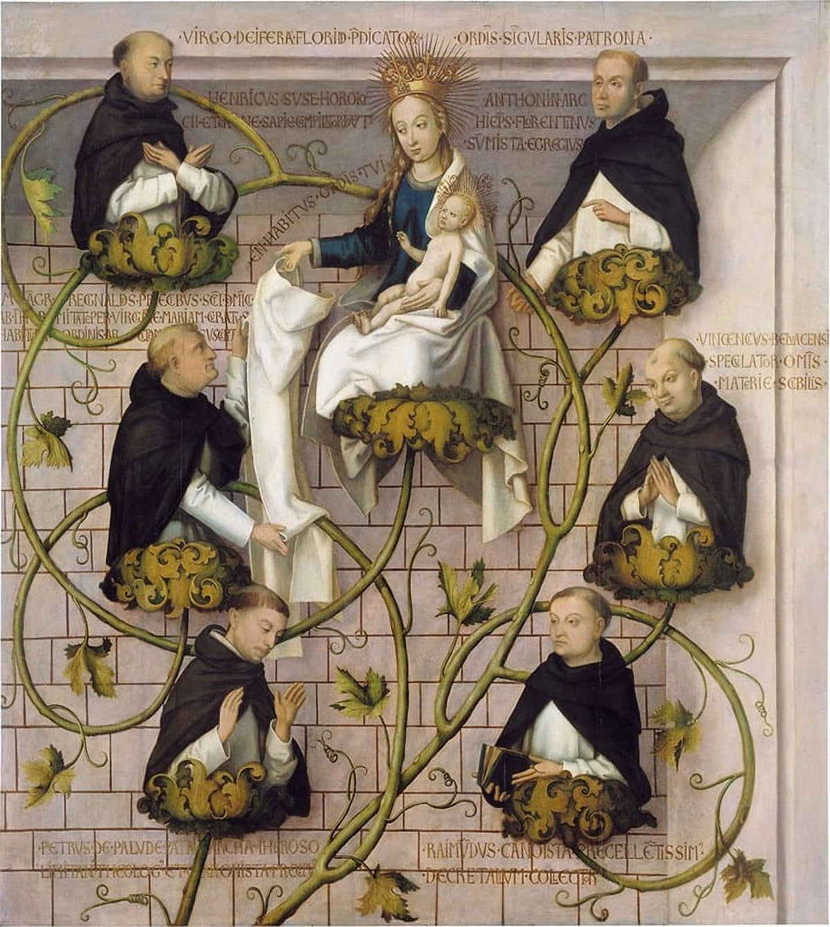 Lineage of the Dominican Order (1501) Art Print by Hans Holbein The Elder
