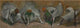 Frieze of Dancers poster print by Edgar Degas showcasing elegant ballet dancers.