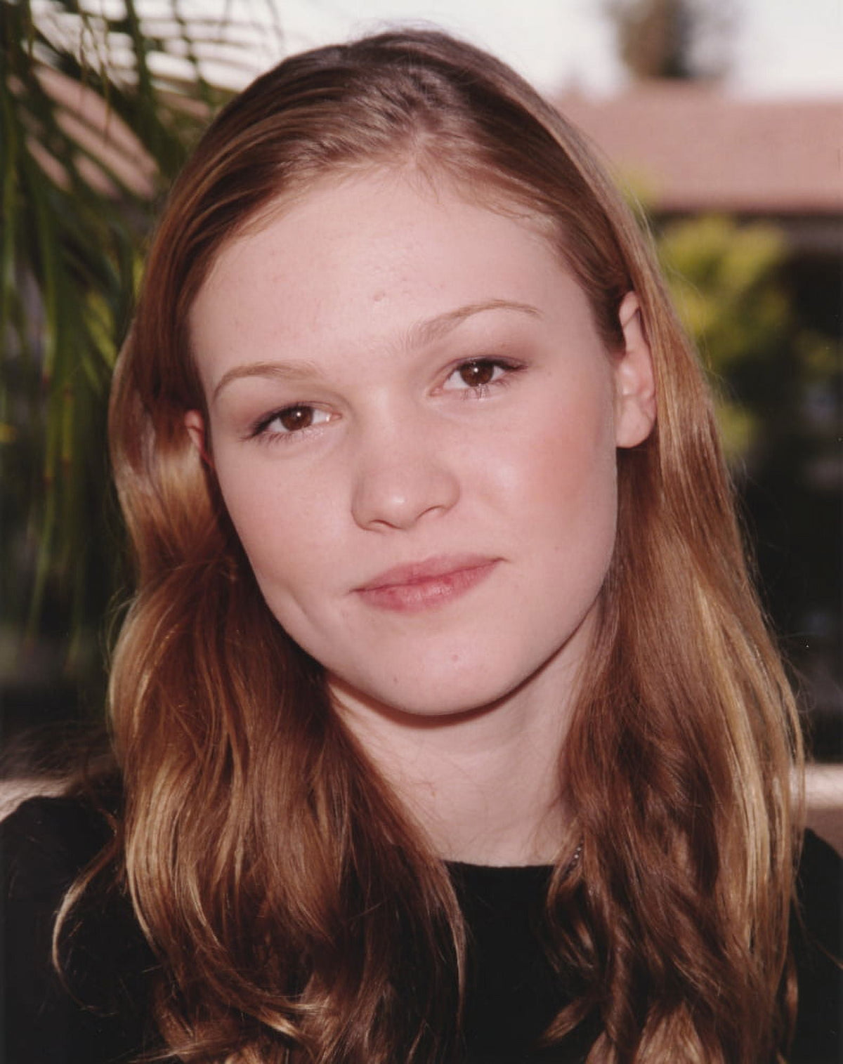 Julia Stiles smiling portrait photo print, capturing her charm and beauty.