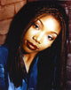 Brandy close-up portrait photo print featuring her dread hairstyle.