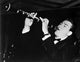 Artie Shaw performing photo print showcasing a vintage jazz performance.