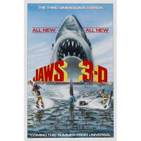 Jaws 3-D Movie Poster Print showcasing iconic ocean thriller.
