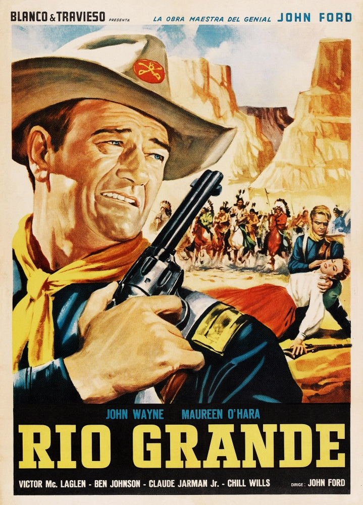 Rio Grande John Wayne Movie Poster 1950 Classic Film Art