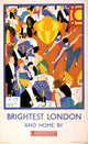 Brightest London and Home by Underground Poster Print by Horace Taylor