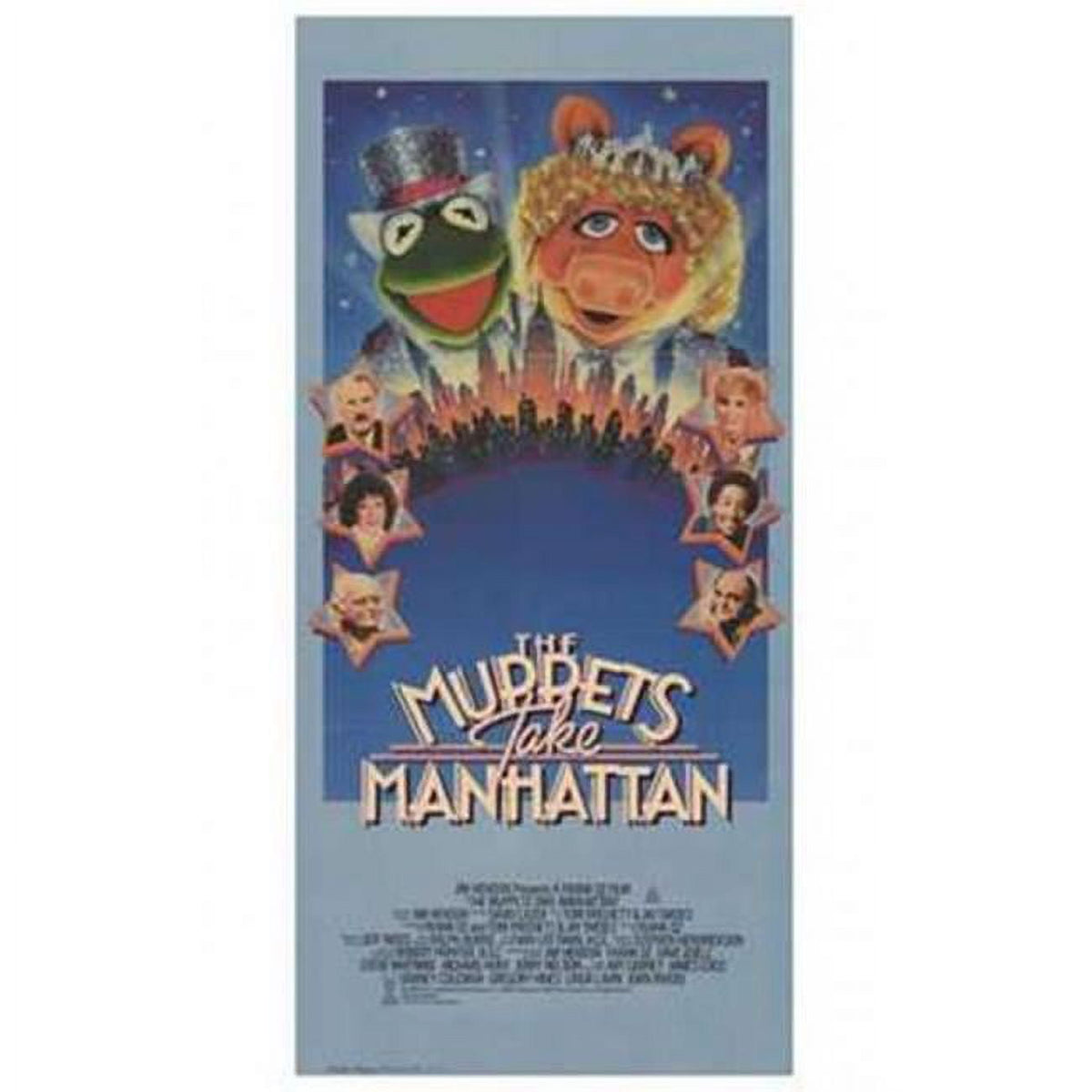 The Muppets Take Manhattan Movie Poster 11x17 featuring colorful characters and vibrant design.