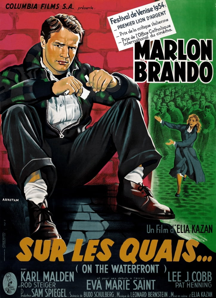 On The Waterfront Marlon Brando 1954 Movie Masterprint Poster