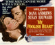 My Foolish Heart 1949 movie poster print featuring Susan Hayward and Dana Andrews.