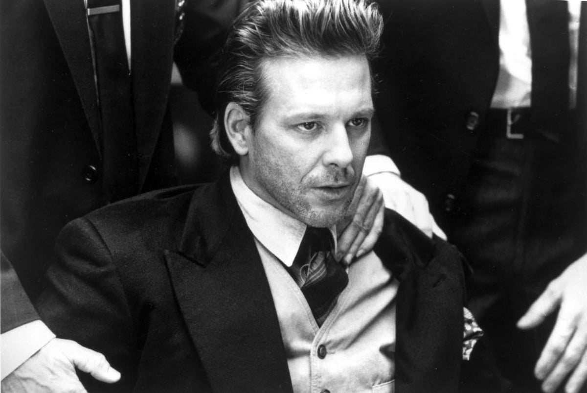 Mickey Rourke film still photo print, available in multiple sizes.