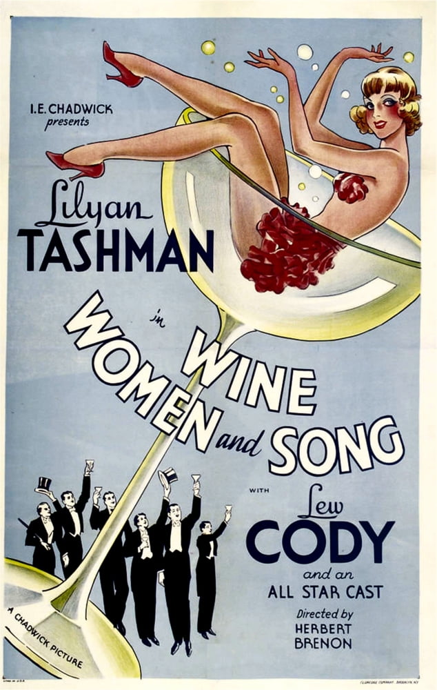 Wine, Women and Song 1933 Movie Masterprint Poster