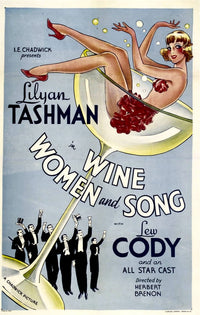 Wine, Women and Song 1933 Movie Masterprint Poster