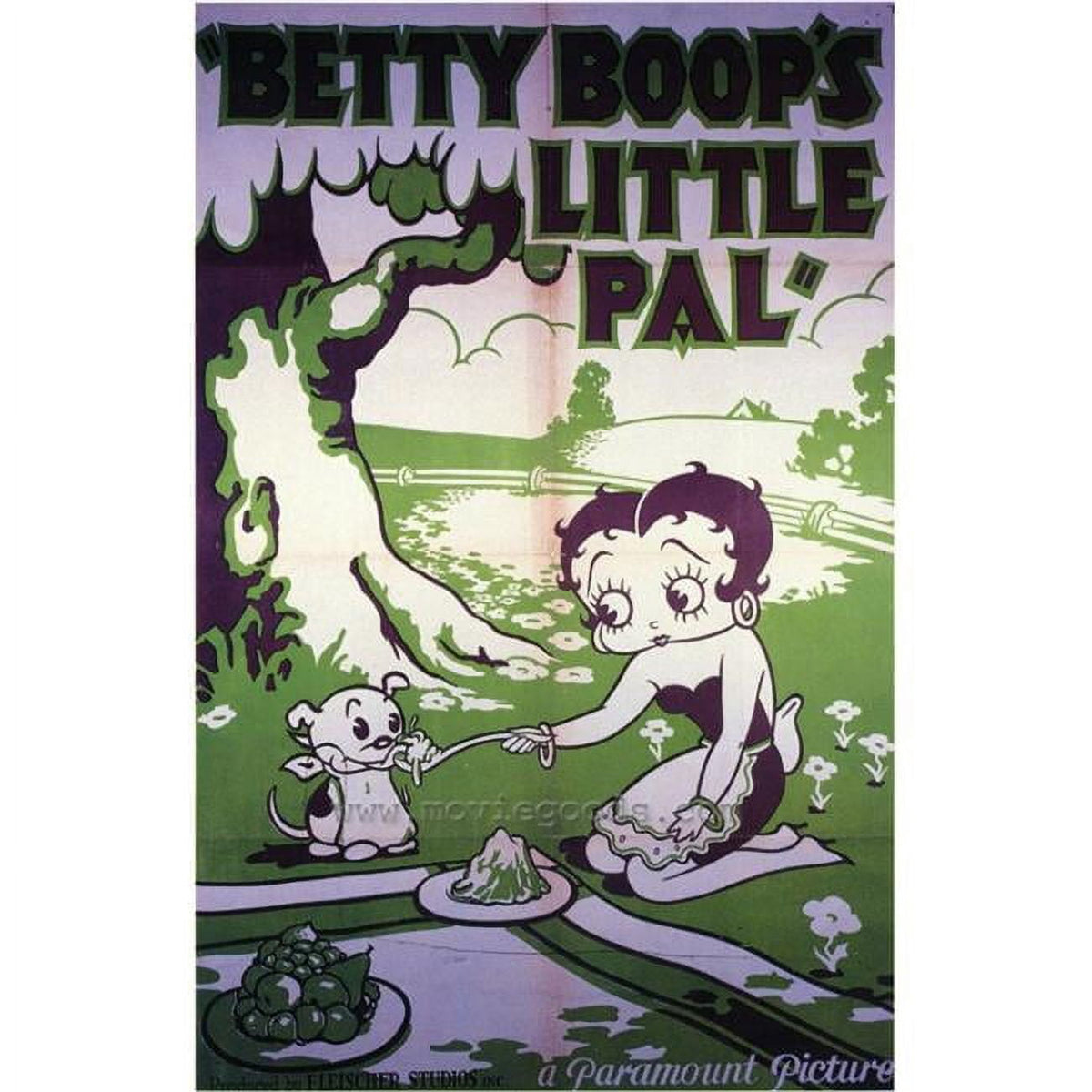 Betty Boop's Little Pal vintage movie poster print
