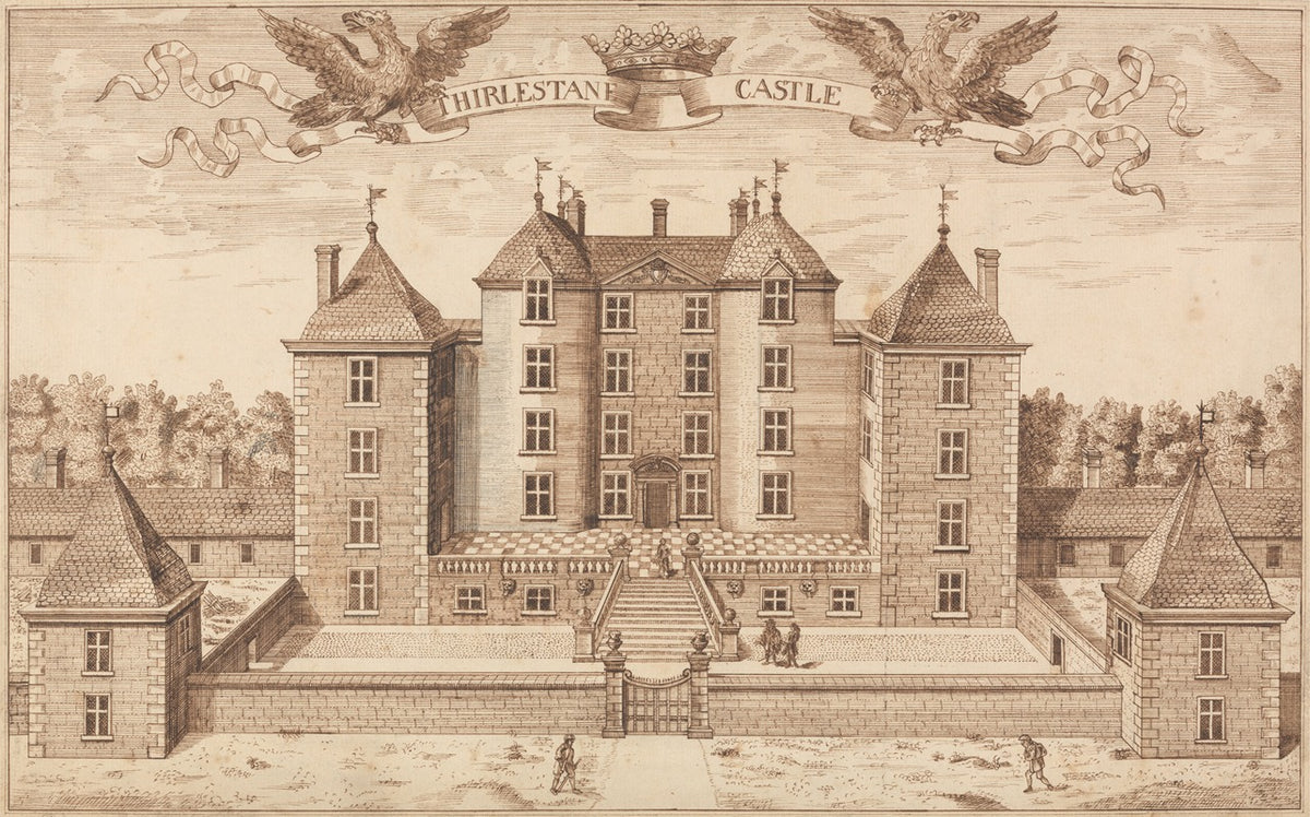 Thirlestane Castle poster print by John Slezar showcasing historical architecture.