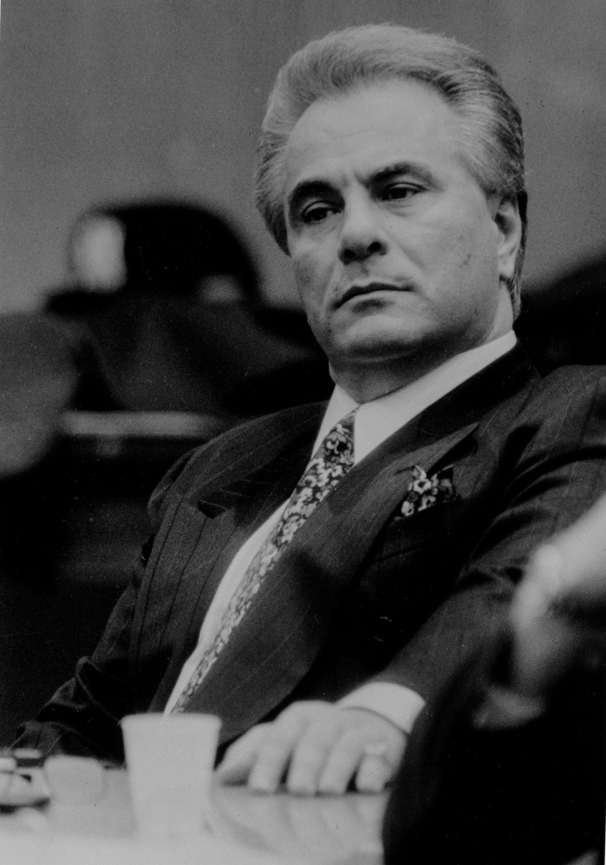 Candid photo print of John Gotti, available in multiple sizes.
