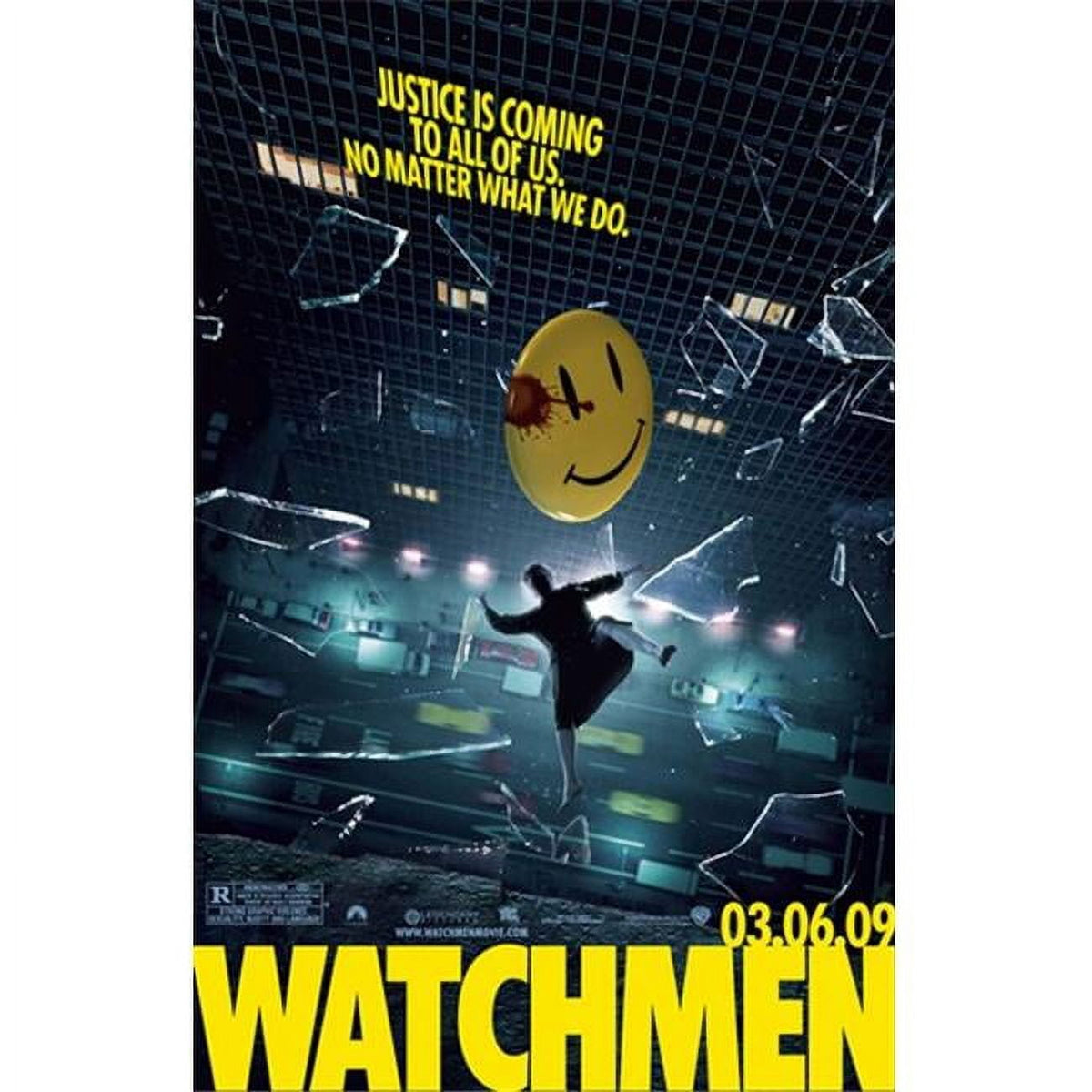 The Watchmen Style O Movie Poster 11x17 print showcasing vibrant colors.