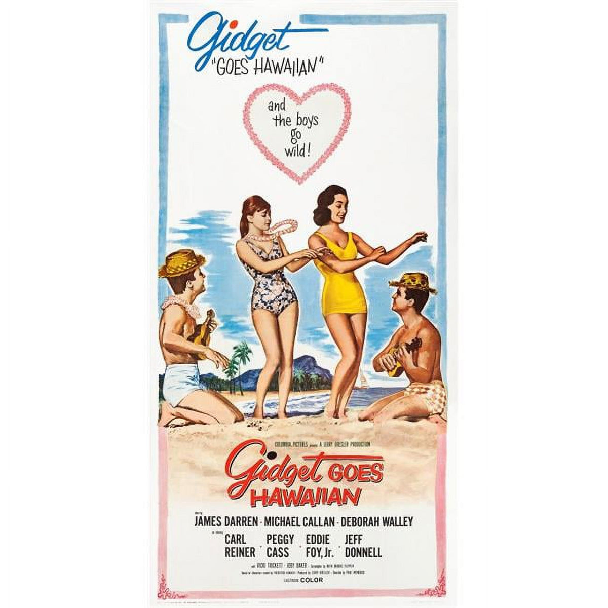 Gidget Goes Hawaiian Movie Masterprint Poster featuring iconic imagery