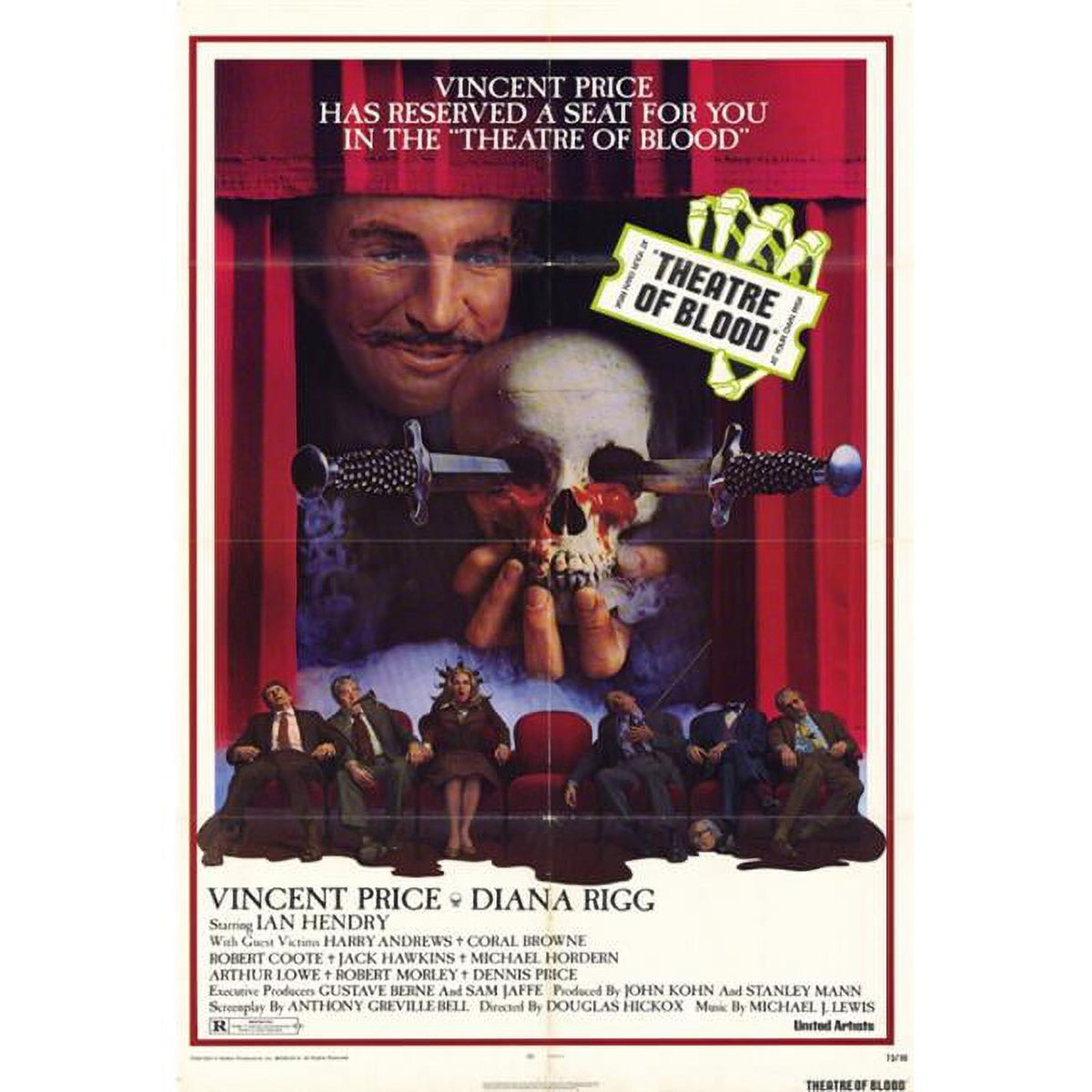 Theatre of Blood Movie Poster Print - 27x40 inches