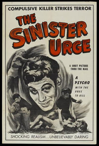 The Sinister Urge Movie Poster in 11x17 size showcasing classic film art.