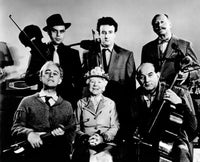 The Ladykillers movie poster print featuring Alec Guinness and Peter Sellers.