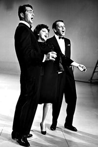 Frank Sinatra singing photo print, capturing the iconic musician in action.