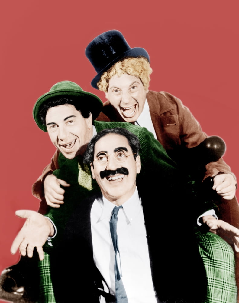 Horse Feathers photo print featuring Groucho, Chico, and Harpo Marx from the 1932 film.
