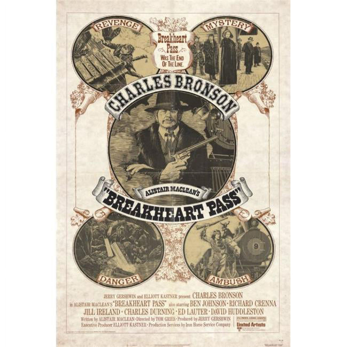 Breakheart Pass Movie Poster Print - 27x40 inch vintage film artwork