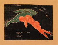 Encounter in Space Fine Art Poster Print by Edvard Munch